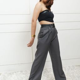 StyleAsh Women Regular Fit High-Rise Plain Regular Trousers-image-17