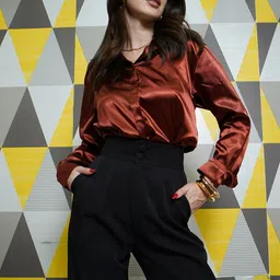 StyleAsh Women Relaxed High Rise Parallel Trousers-image-92