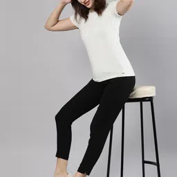 Femmora Women Solid Comfort Regular Fit Mid-Rise Regular Trousers-picture-16