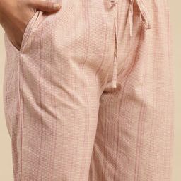 Sangria Mauve Floral Printed Beads and Stones Kurta With Trouser & Dupatta image 2