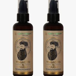 EARTH THERAPY Set of 2 Tobacco & Oudh Nourishment Organic Beard Oil 100 ml each-image-36