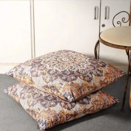 romee Multicolour Chenille Ethnic Motif 24x24 inches Cushion Cover (2Pc)-picture-6