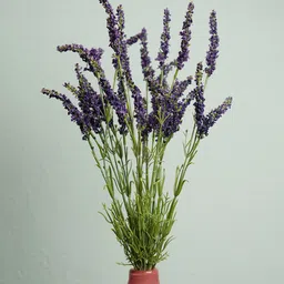 Pure Home and Living Purple Faux Lavender Plant Without Pot-50
