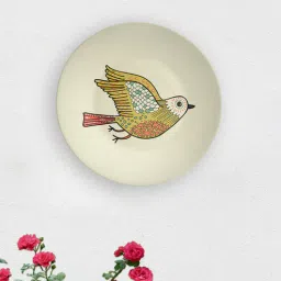 quirk india Multicolour Vintage American Sparrow Decorative Wall Plate-picture-39