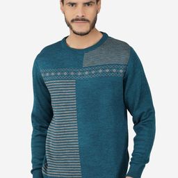 INVICTUS Striped Acrylic Pullover-image-78