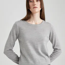 DeFacto Round Neck Acrylic Pullover-51