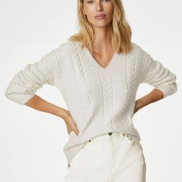 Marks & Spencer Cable Knit Pullover Sweater-image-17