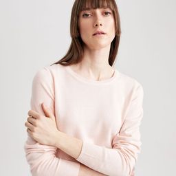 DeFacto Round Neck Acrylic Pullover Sweater-image-47