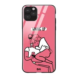 DailyObjects Pink & White Wining Up iPhone 11 Pro Max Glass Case Cover-16