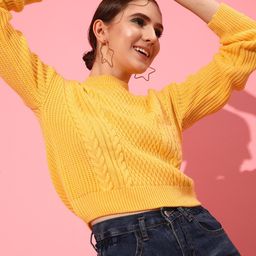 STREET 9 Women Acrylic Ribbed Pullover-picture-20