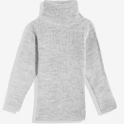 RVK Kids Ribbed Turtle Neck Acrylic Pullover-picture-57