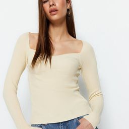 Trendyol Ribbed Round Neck Pullover Sweaters-40