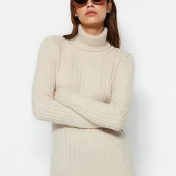 Trendyol Ribbed Turtle Neck Pullover Sweaters-image-50