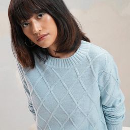 Tokyo Talkies Women Checked Pullover-image-68