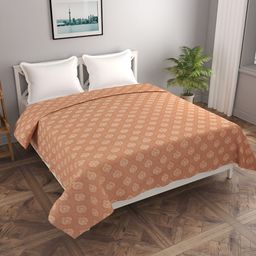 BREVARD Brown & Beige Ethnic Motifs Printed Double Queen Duvet Cover-picture-16
