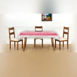 Stylista Pink & White Striped Waterproof 4 Seater Rectangle Table Cover-picture-14