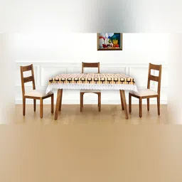 Stylista Brown Waterproof 4-Seater Table Cover-image-46