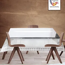 Stylista Transparent Waterproof 4 Seater Square Shaped Table Cover-image-23