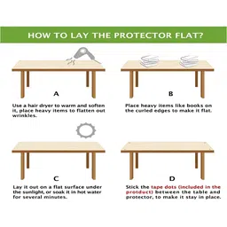 Stylista Transparent Waterproof 4-Seater Rectangular Table Cover-18