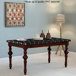 Stylista BlackFloral Waterproof 4-Seater Table Cover-image-43