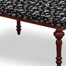 Stylista Black Waterproof Plastic 4-Seater Table Cover-image-69