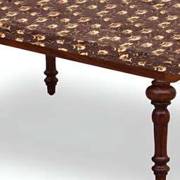 Stylista Brown & Beige Floral Printed Waterproof Rectangle 4-Seater Table Cover-23