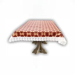 Stylista Brown & Beige Printed Waterproof 2.28 m x 1.52 m cm Rectangle Table Cover-picture-15