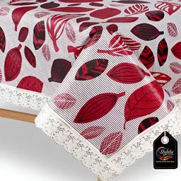 Stylista White & Pink Floral Waterproof 6 Seater Table Cover-picture-34