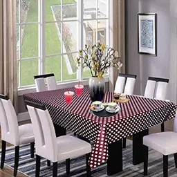LooMantha Brown Waterproof Plastic 6-Seater Table Cover-image-66