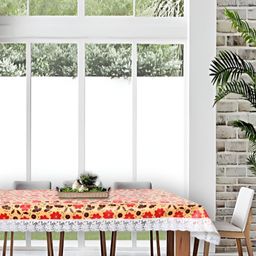 Stylista Brown 8 Pieces Printed Waterproof Table Cover-image-57
