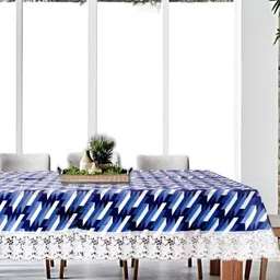 Stylista Blue 8 Pieces Printed Waterproof Table Cover-picture-38