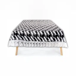 Stylista Grey Waterproof Geometric Print 10 Seater Table Cover-image-67