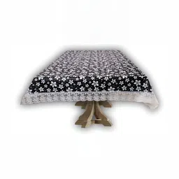 Stylista Black & White Floral Waterproof 12-Seater Table Cover-picture-26