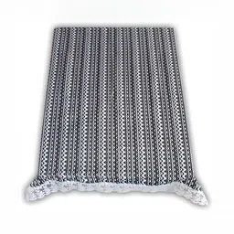 Stylista Black & White Printed Waterproof Rectangular 12 Seater Table Cover-3