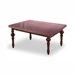 Stylista Purple & Beige Printed Waterproof Table Cover-41