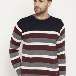 Duke Striped Acrylic Pullover-image-58