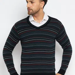 Duke Striped Acrylic Pullover Sweaters-image-60