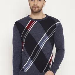 Duke Geometric Self Design Acrylic Pullover-picture-8