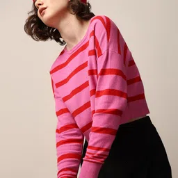 ONLY Women Striped Pullover-image-99