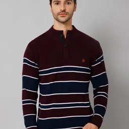 Cantabil Striped Pullover Sweaters-picture-2