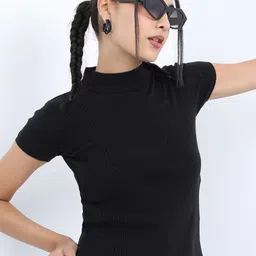 KETCH Women Ribbed Acrylic Pullover-image-2