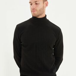 Trendyol Men Black Solid Sweater-image-43