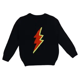 Yellow Apple Boys Embroidered Woollen Pullover-22