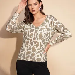 Global Republic Women Animal Printed Pullover-image-95
