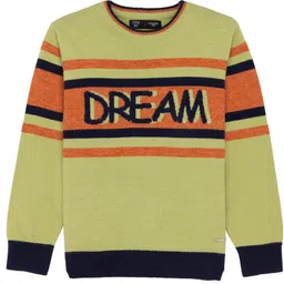 Status Quo Boys Typography Printed Acrylic Pullover Sweater-image-81