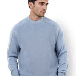 Celio Round Neck Long Sleeves Knitted Cotton Pullover Sweater-picture-14