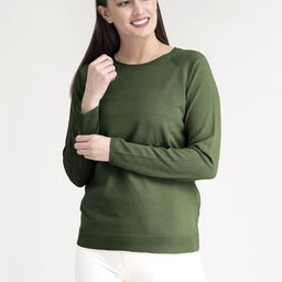 FableStreet Women Olive Green Solid Pullover-image-76