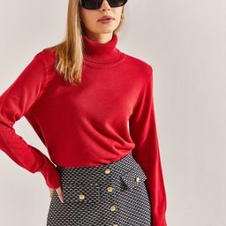 BIANCO LUCCI Turtle Neck Long Sleeves Pullover Sweater-image-78