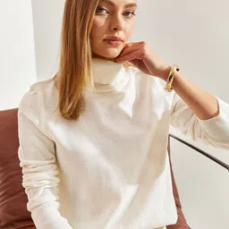 BIANCO LUCCI Turtle Neck Long Sleeves Pullover-image-88