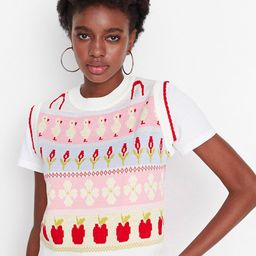 Trendyol Women Off White & Pink Floral Pullover-image-84
